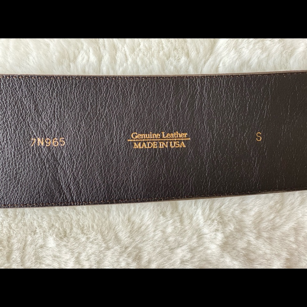 Oscar De La Renta Silver Leather Wide Belt - Picture 9 of 9